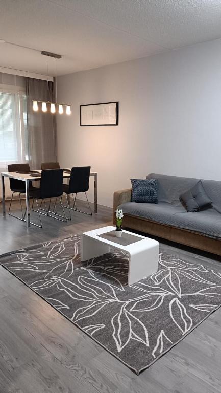 Χώρος καθιστικού στο Apartament Säärijarventie 22