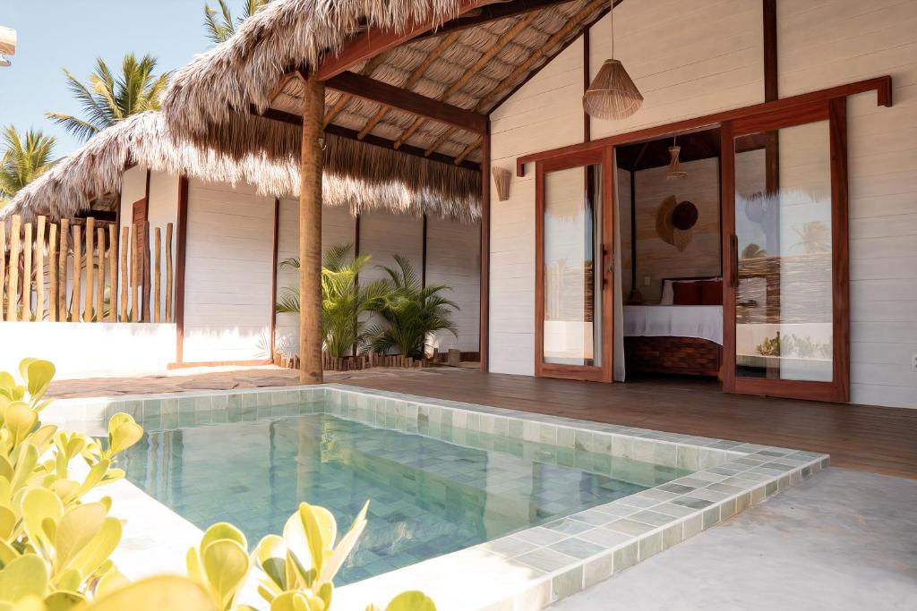 Hồ bơi trong/gần Vila Ammos Beach Houses