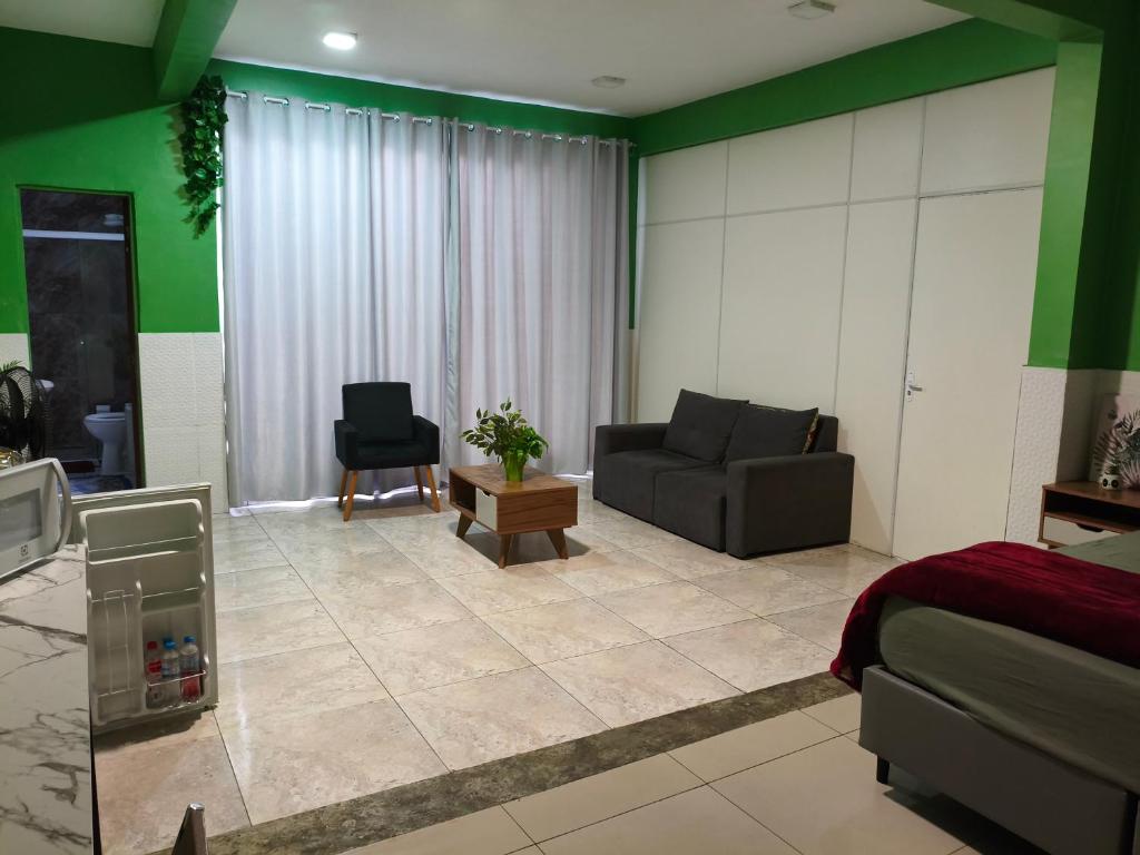 Χώρος καθιστικού στο Loft no centro perto de tudo