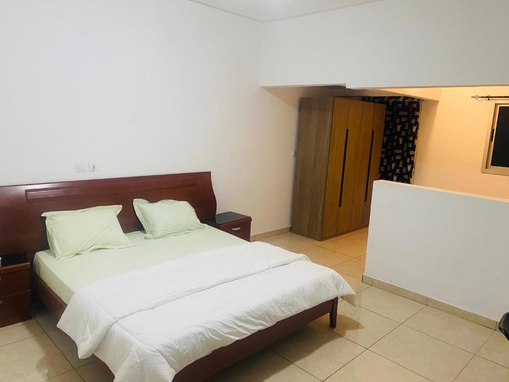 Ένα ή περισσότερα κρεβάτια σε δωμάτιο στο Bethesda