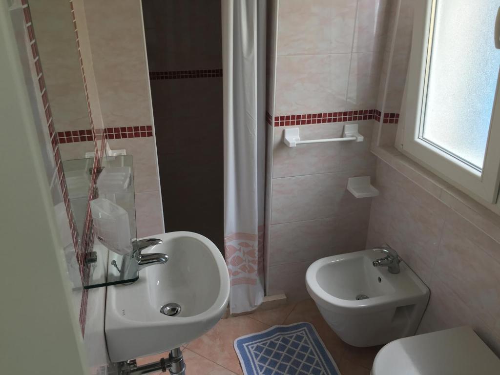 Koupelna v ubytování Hotel Kelly