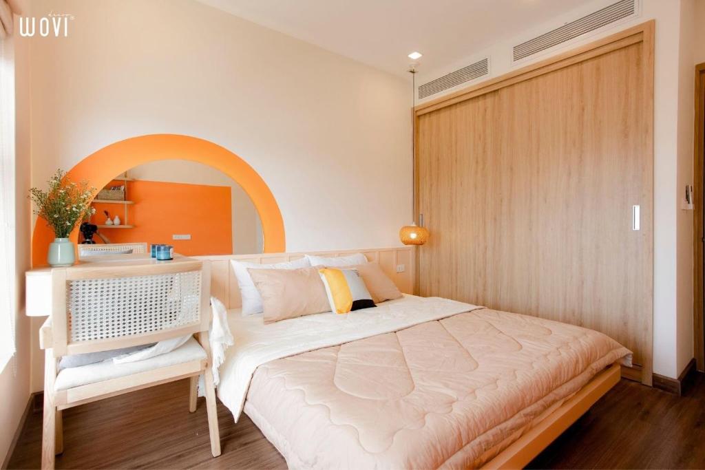 Postel nebo postele na pokoji v ubytování FLC Sea Tower Quy Nhơn - HT House
