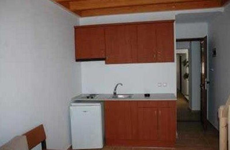 Kuchyň nebo kuchyňský kout v ubytování Kekrifalia Hotel