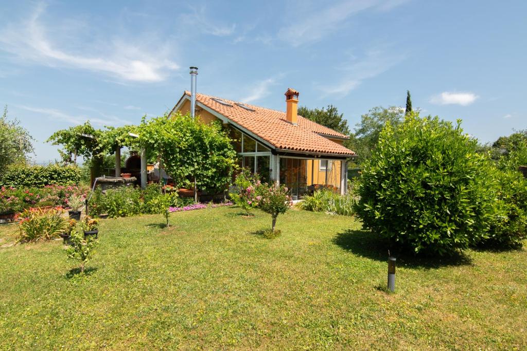 Aed väljaspool majutusasutust Apartma Oljka Pomjan