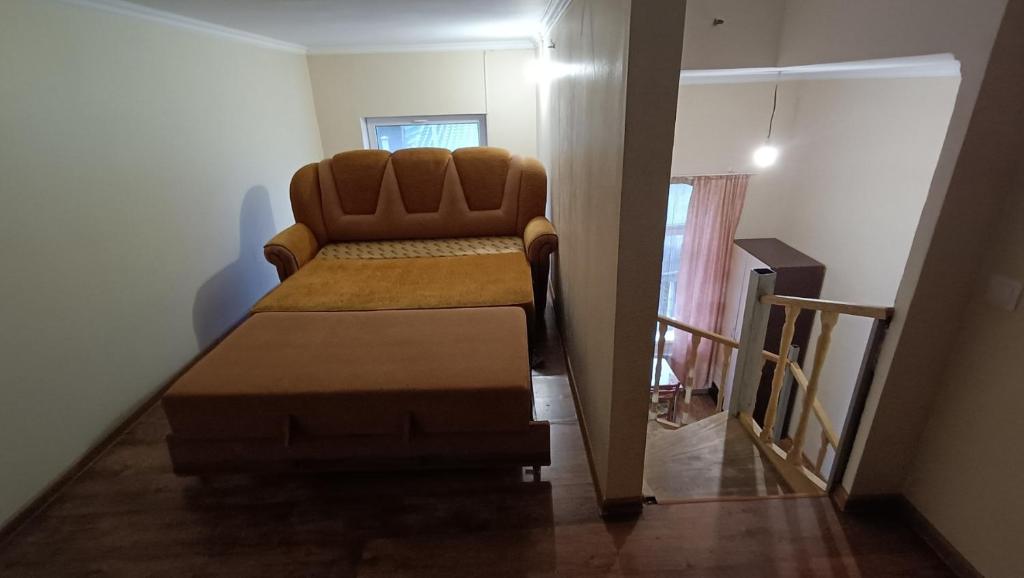 Voodi või voodid majutusasutuse APARTMENT Lib House center Beltsy toas