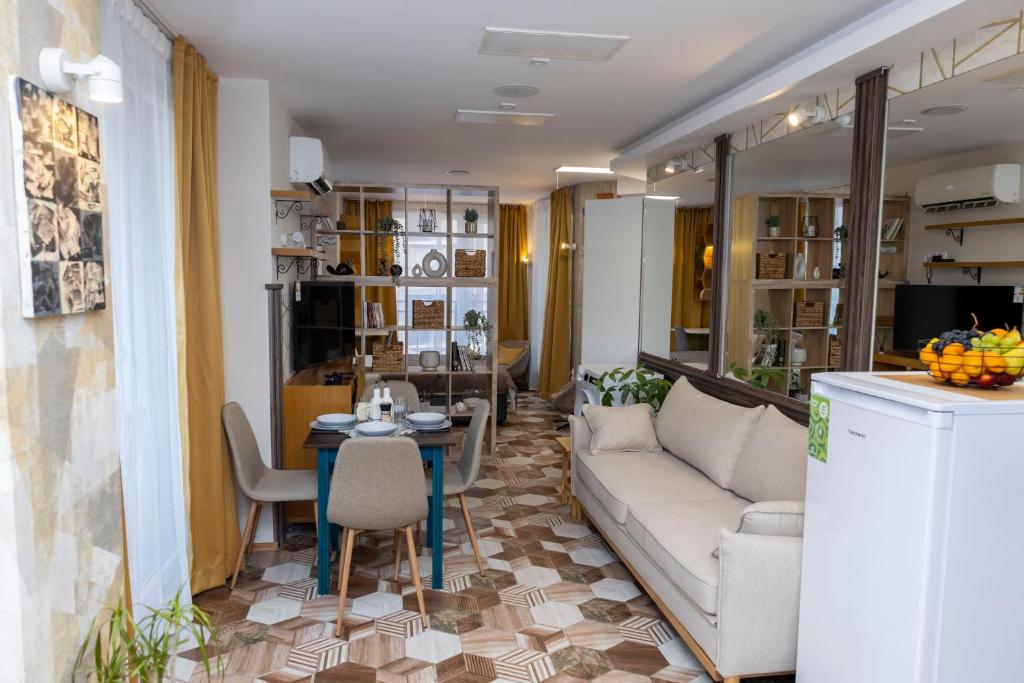 Posezení v ubytování Good Mood Apartments & Parking