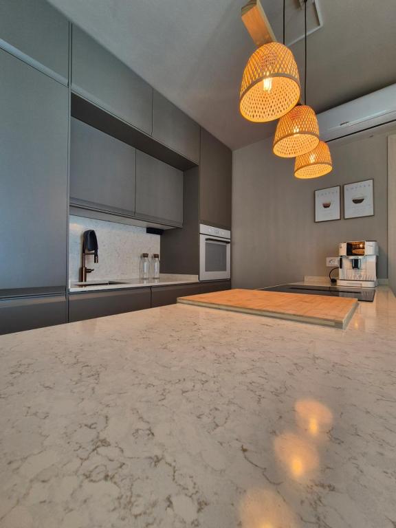 Køkken eller tekøkken på Villa Arguineguín