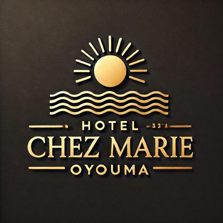 a logo for a hotel chez marie olympia at Hôtel chez Marie Oyouma in Port-Gentil