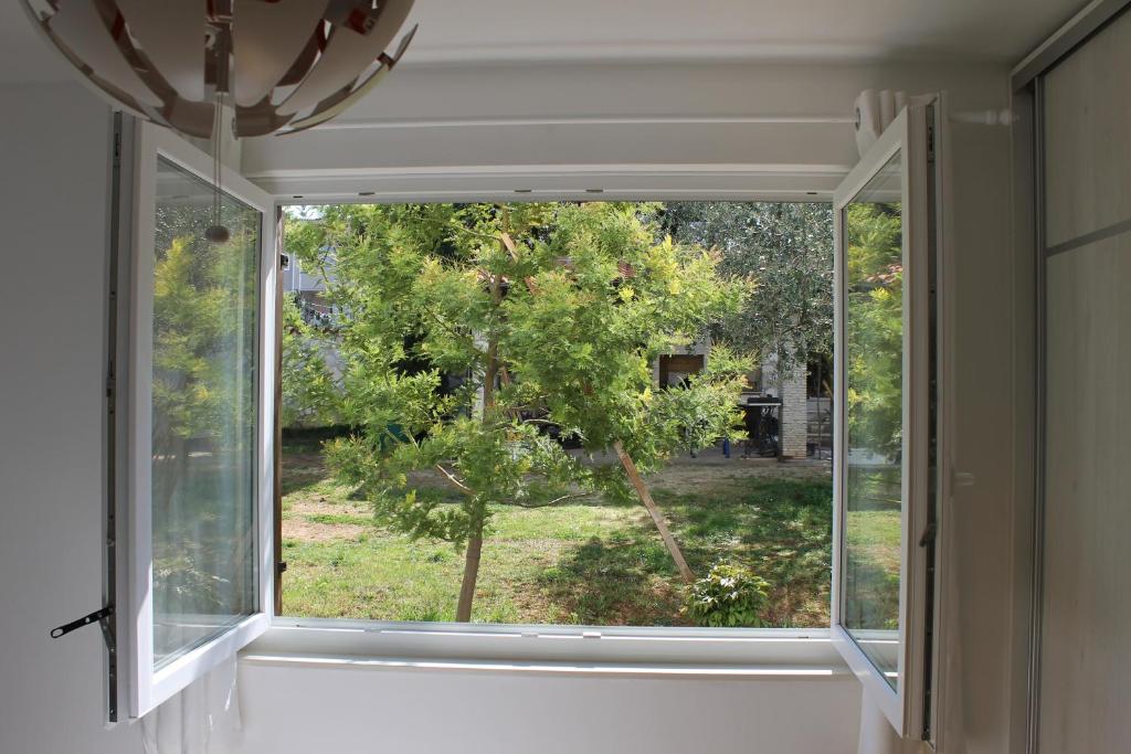 Vonkajšia záhrada v ubytovaní Apartments Dina