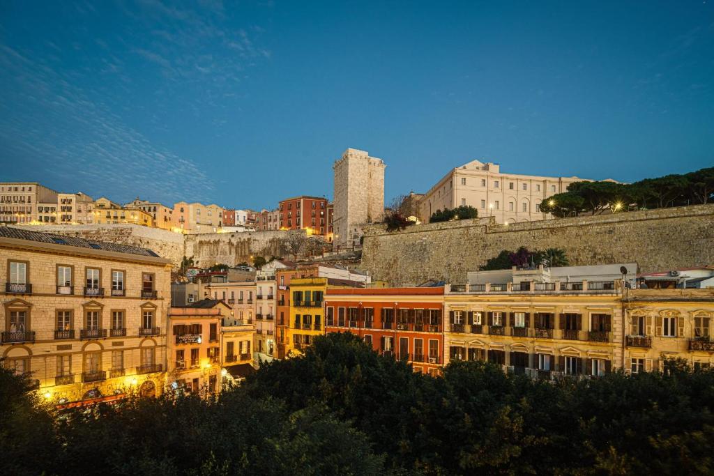 Nespecifikovaný výhled na destinaci Cagliari nebo výhled na město při pohledu z bed and breakfast