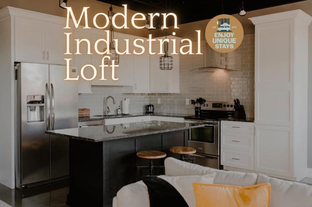 Modern Industrial Loft for Two, Benton Harbor (updated prices 2026) - Modern Industrial Loft Condos Near Waterfront