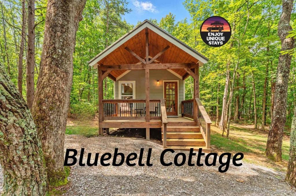 View of Bluebell Cottage with private fire pit, Rising Fawn (updated prices 2026)
