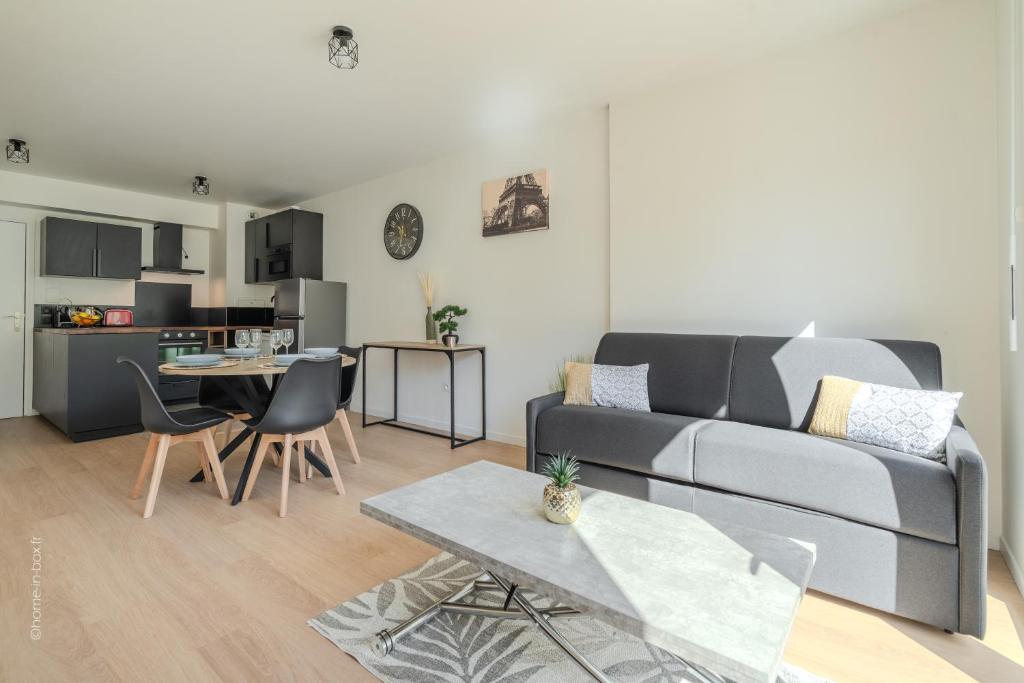 Η κουζίνα ή μικρή κουζίνα στο Bel Appartment à 5 min de Disneyland Paris - Parking gratuit