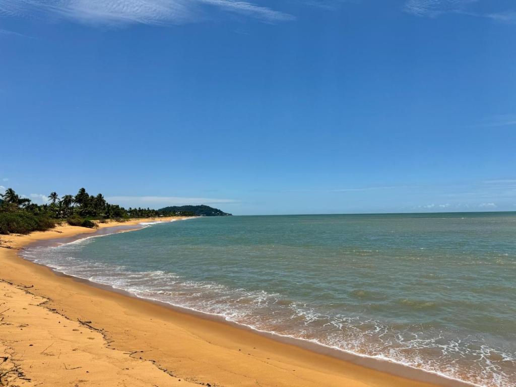 a view of a beach with the ocean at Studio- Rémire-Montjoly in Montjoly