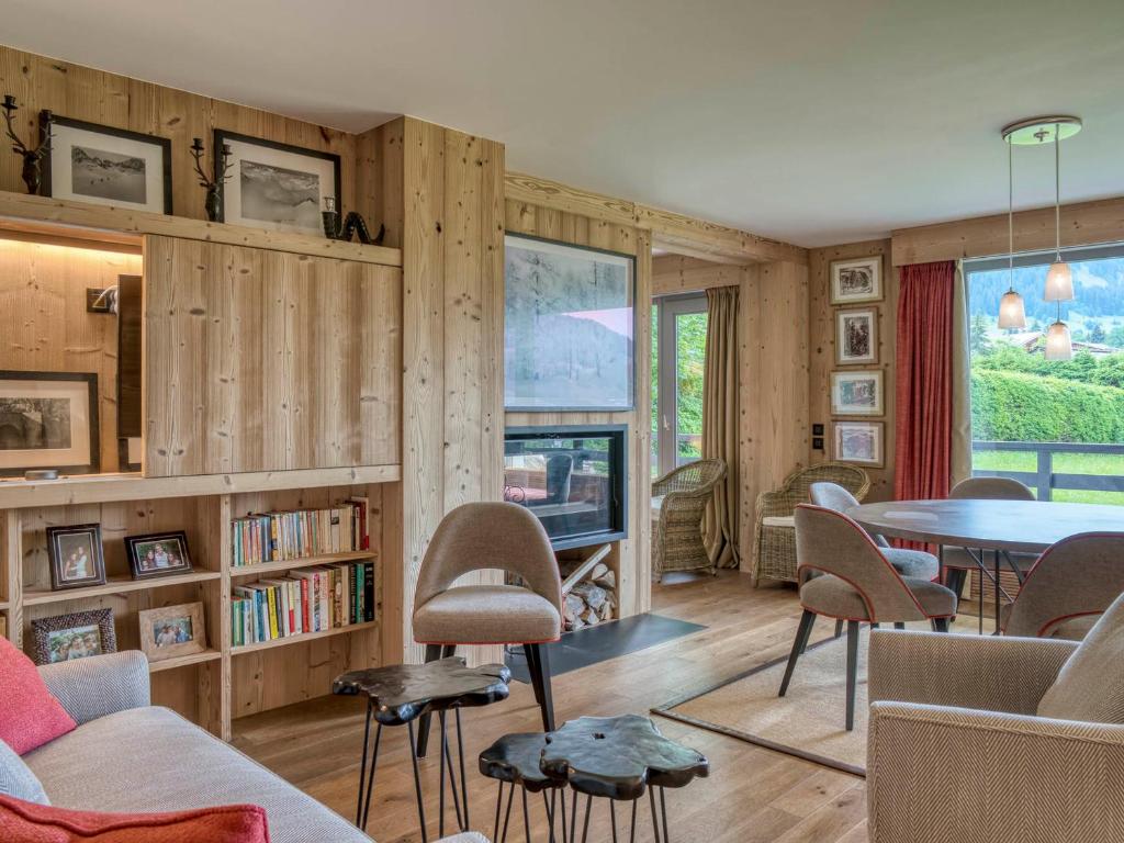 Posezení v ubytování Appartement confort 3 ch, Megève centre, pour 8 pers - FR-1-453-100