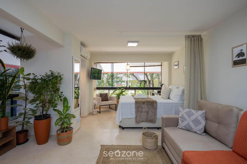 Χώρος καθιστικού στο Studio Próximo ao Parque em Asa Norte - SCE114