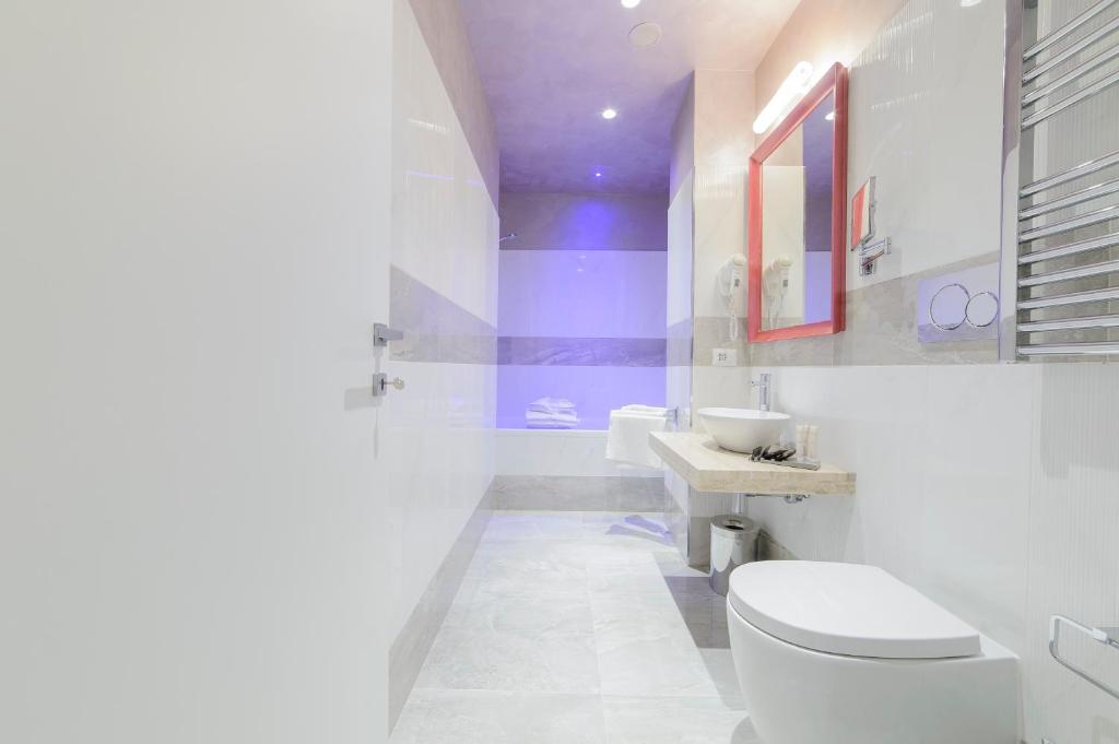 Koupelna v ubytování Hotel Vespasiano