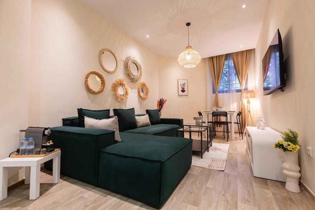 Posezení v ubytování 2BR Apartment in Prestigious Mahaj Riad