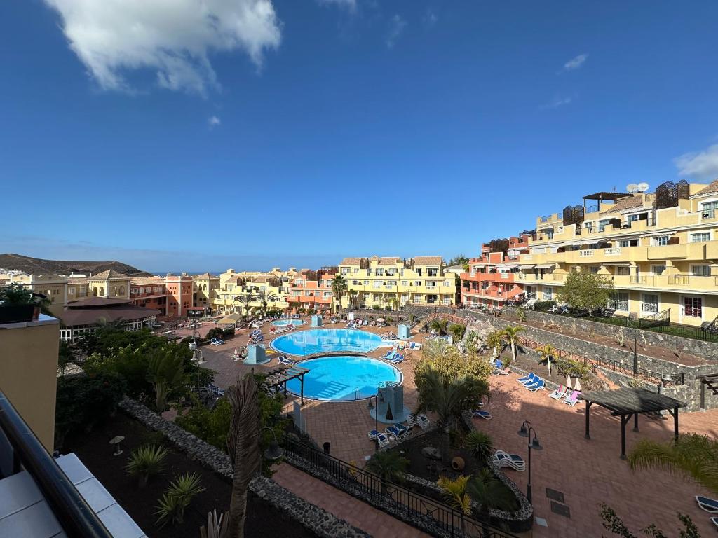 a view of a resort with a swimming pool at Royal Palace- Granada Park in Arona