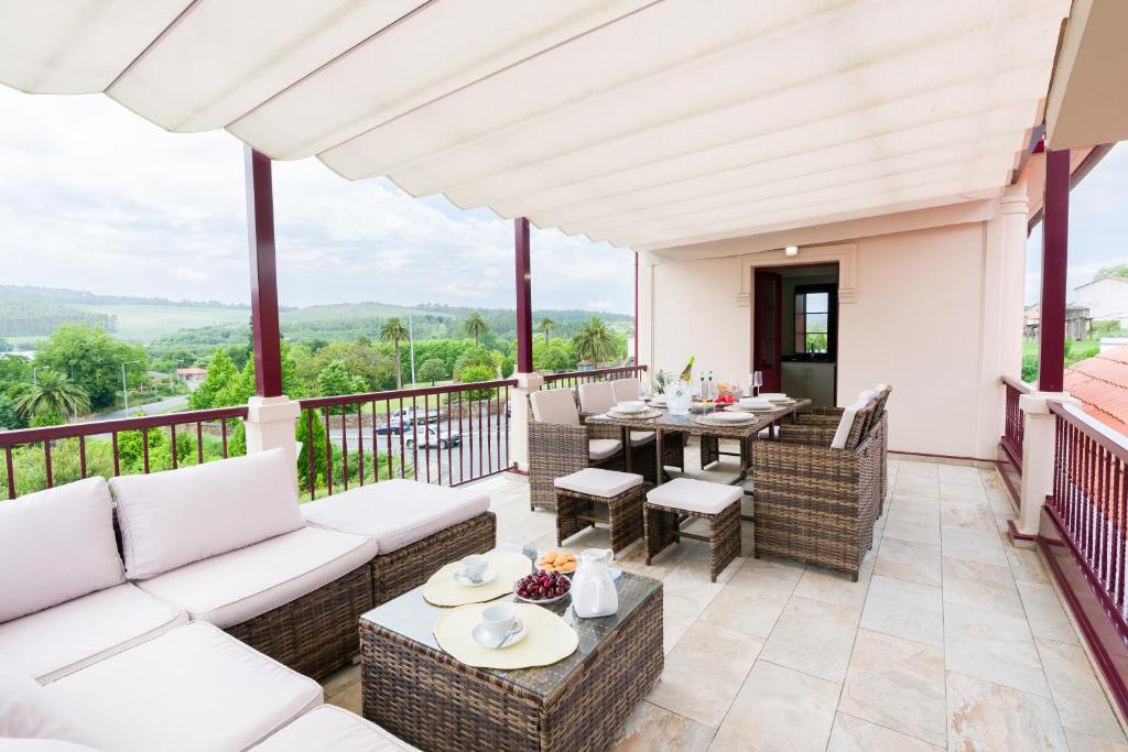 Ban công/sân hiên tại Ático tipo loft en San Sadurniño.