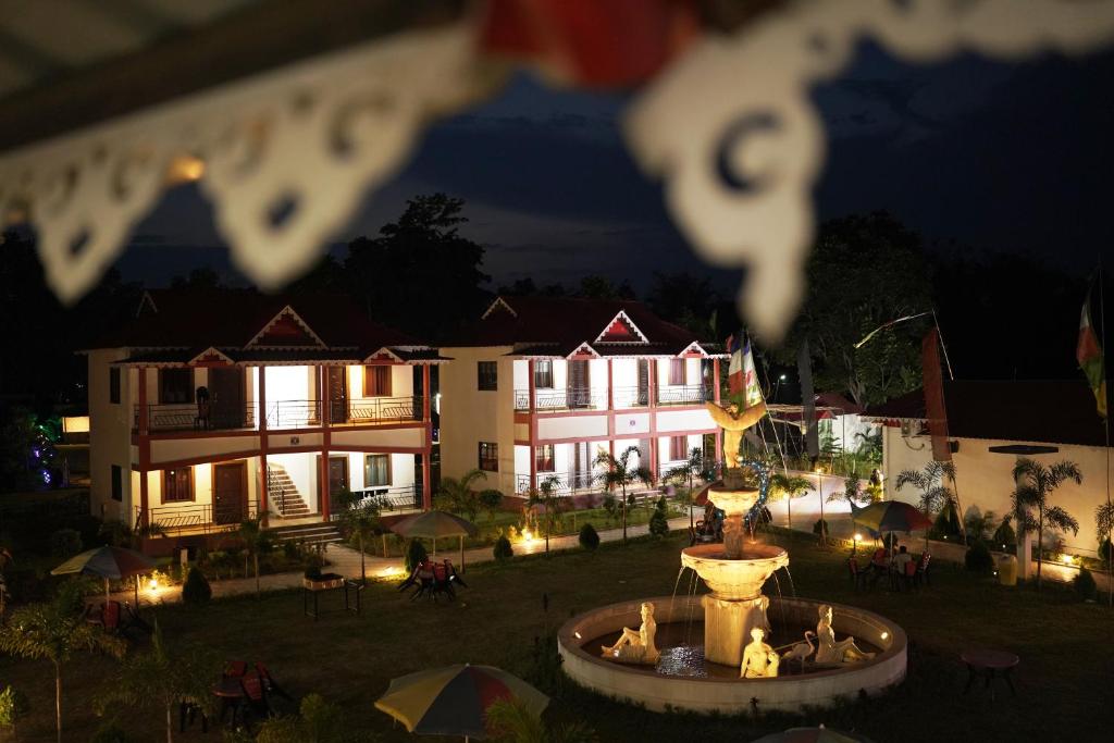 Gangotri Resort at night