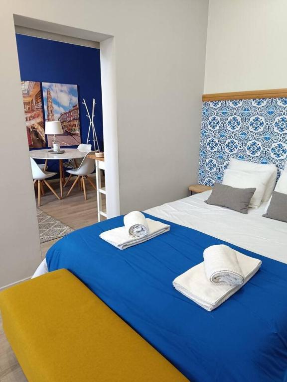 Ένα ή περισσότερα κρεβάτια σε δωμάτιο στο Porto Alma 388 - Silent city center