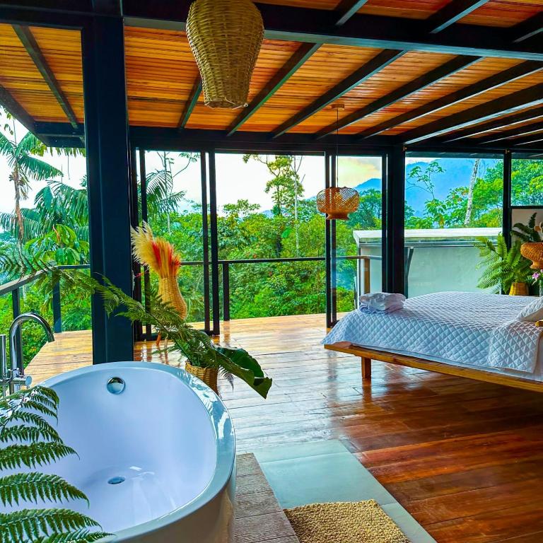 Μπαλκόνι ή βεράντα στο Suite Lodge En La Amazonía Con Actividades, Suite Kilo