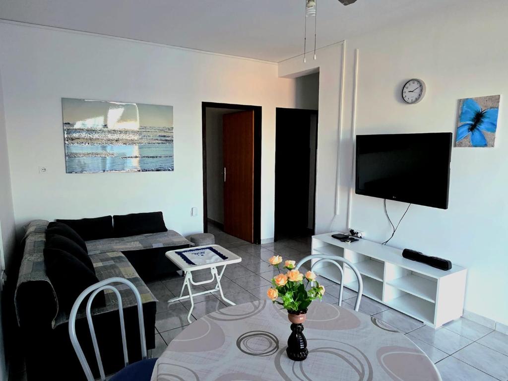 TV a/nebo společenská místnost v ubytování Apartmani Hotko 1