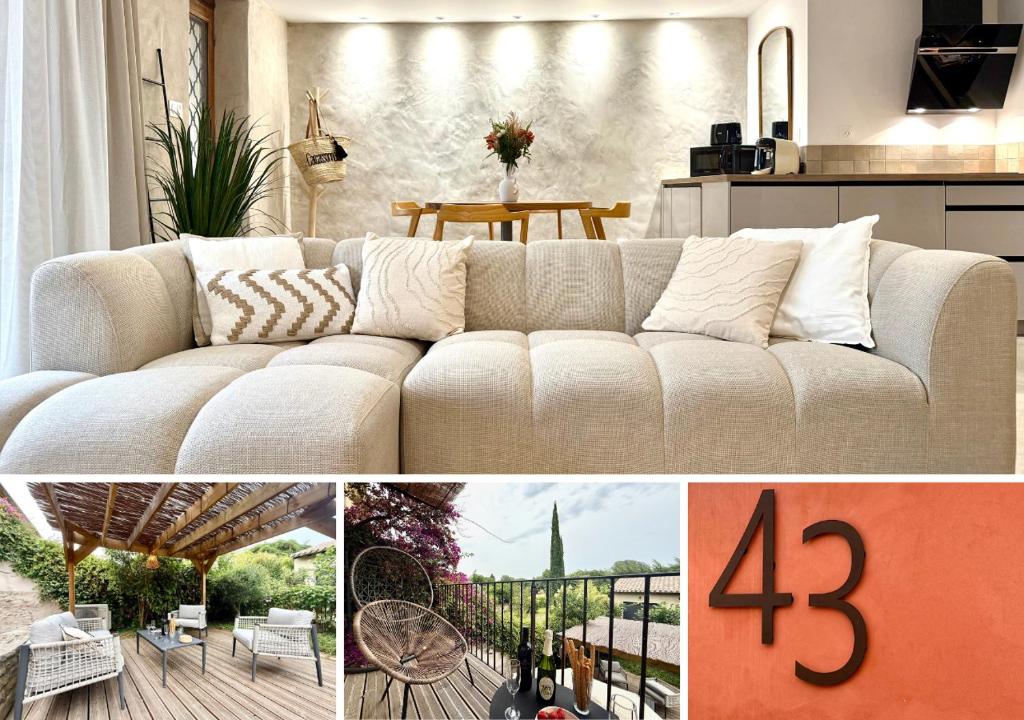 Χώρος καθιστικού στο 43 Belle vue - Luxury