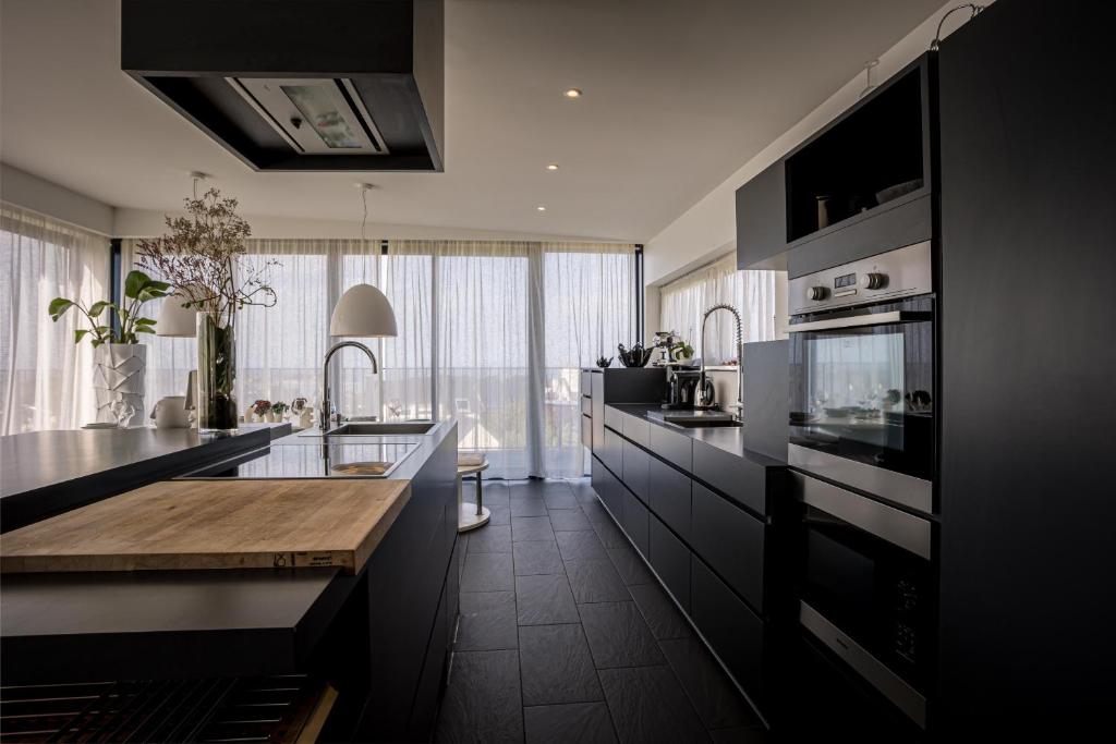 Η κουζίνα ή μικρή κουζίνα στο Villa Bellevue Vue Panoramique Flipper Billard