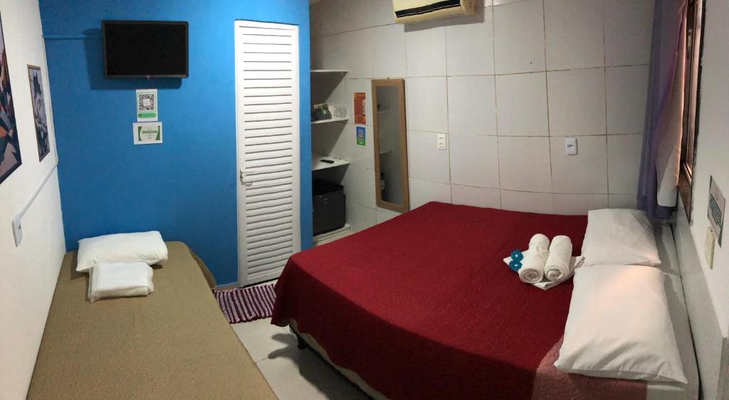 Katil atau katil-katil dalam bilik di Flat Rainha da Serra