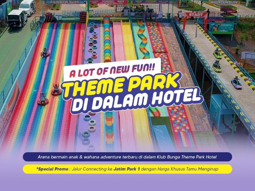 巴图KLUB BUNGA THEME PARK HOTEL的达赫拉姆酒店主题公园的传单