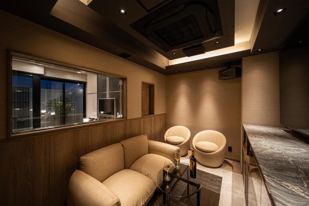 Posezení v ubytování Lucky Sun