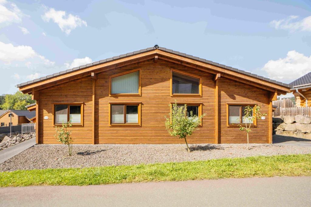 Bygningen som feriehuset ligger i