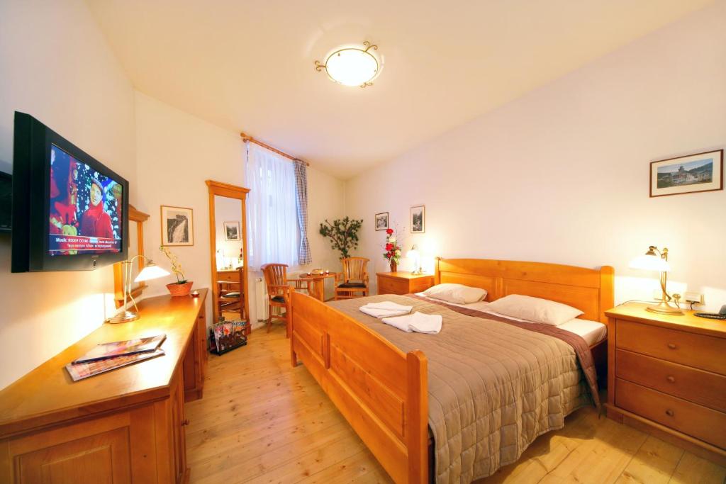 Postel nebo postele na pokoji v ubytování Hotel pizzeria Belmonte