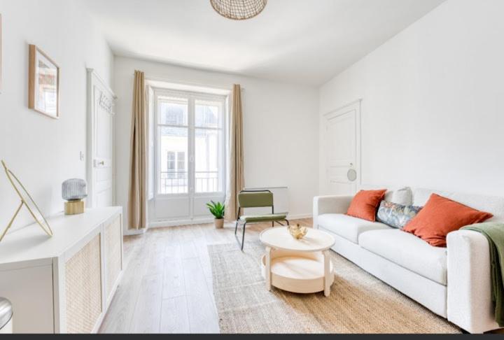Posezení v ubytování appartement cœur de Nantes