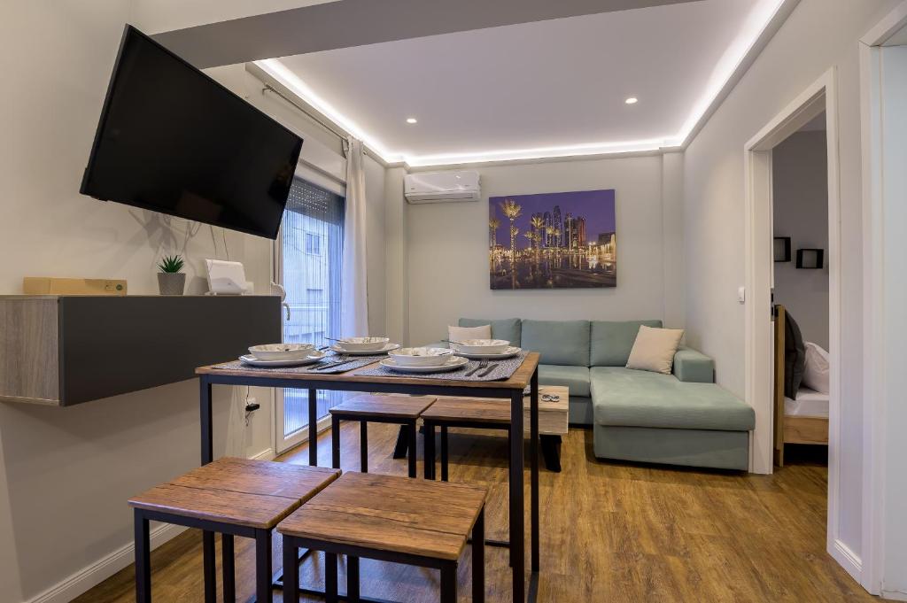 TV a/nebo společenská místnost v ubytování Mint - Lux Apt 2