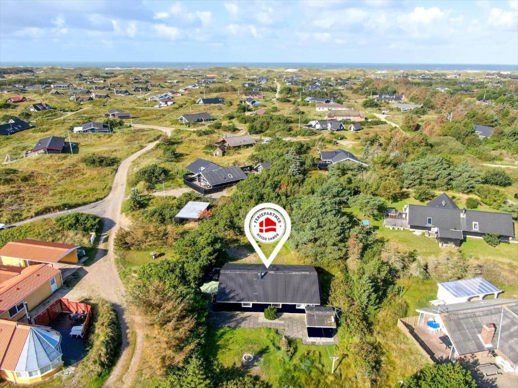an aerial view of a small village with houses at 239-Ringkobing-Vestklitvej-32 in Ringkøbing