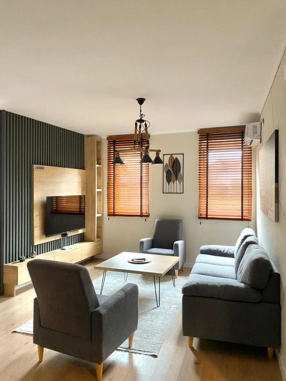 Istumisnurk majutusasutuses Apartment Ness1