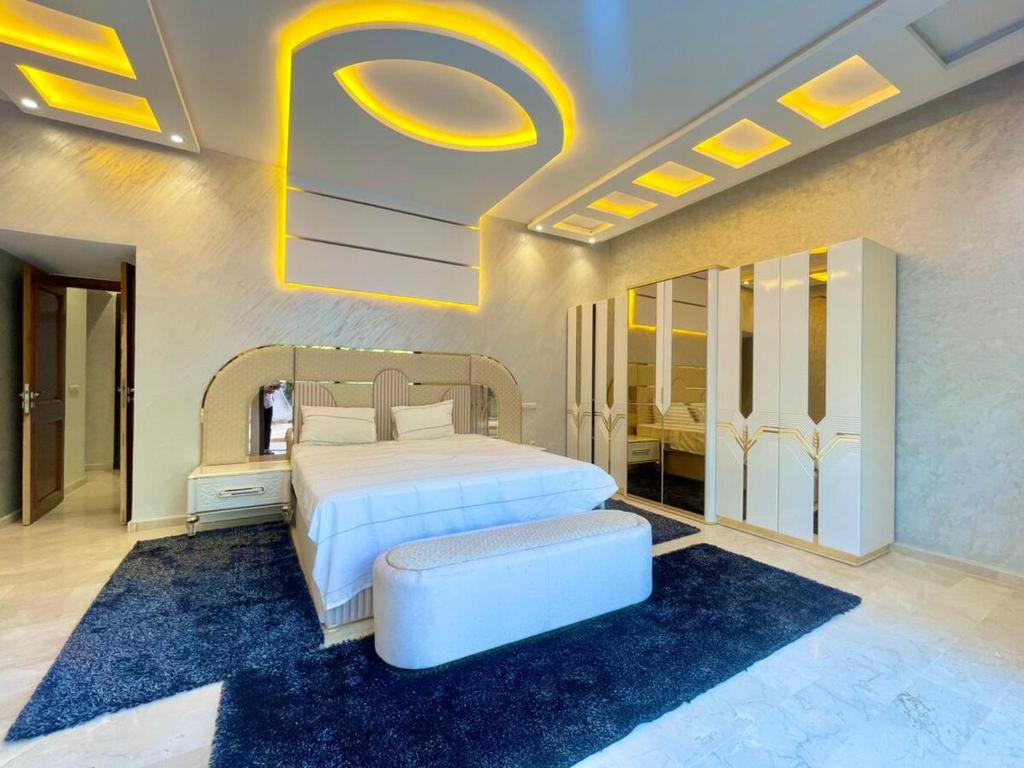 Postel nebo postele na pokoji v ubytování luxury villa ourika