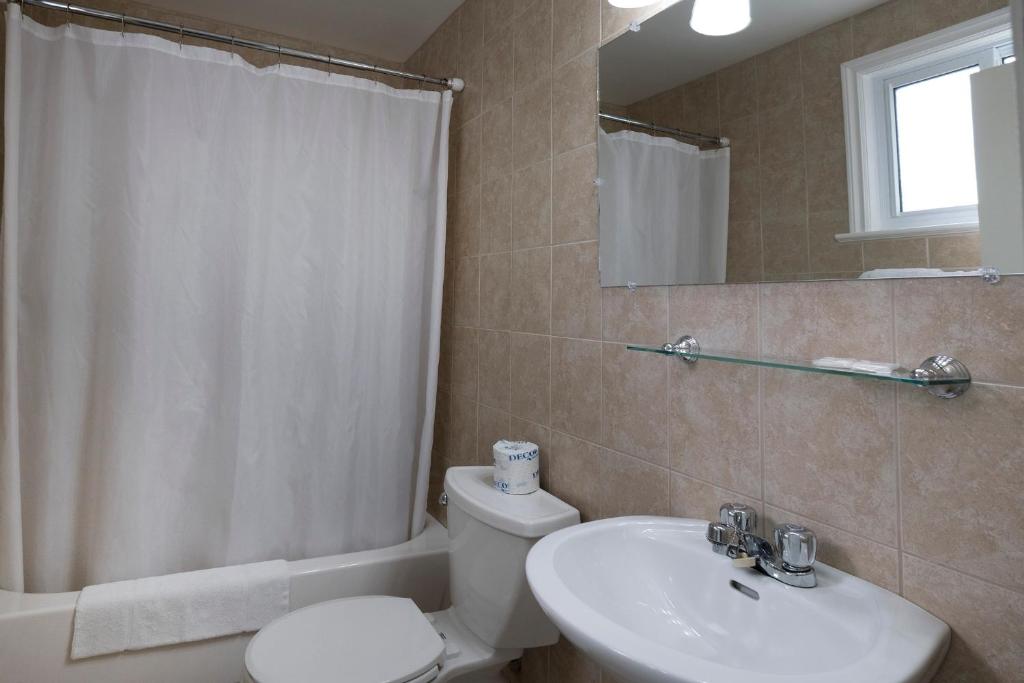 Koupelna v ubytování Century Motel