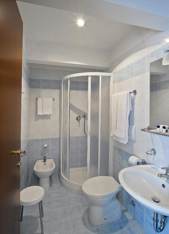 Koupelna v ubytování Hotel Nazionale