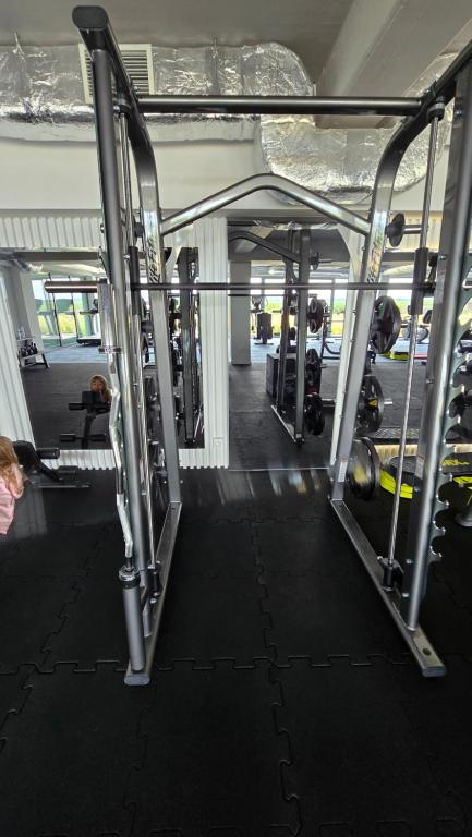 Fitness centrum a/nebo fitness zařízení v ubytování Perłowa Oaza Apartament Rogowo Pearl