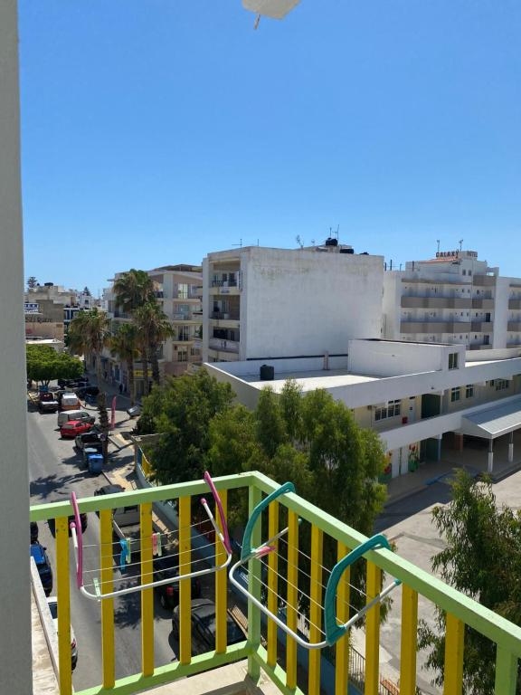 a view of a city from a balcony at Central Apart. 4U in Ierápetra