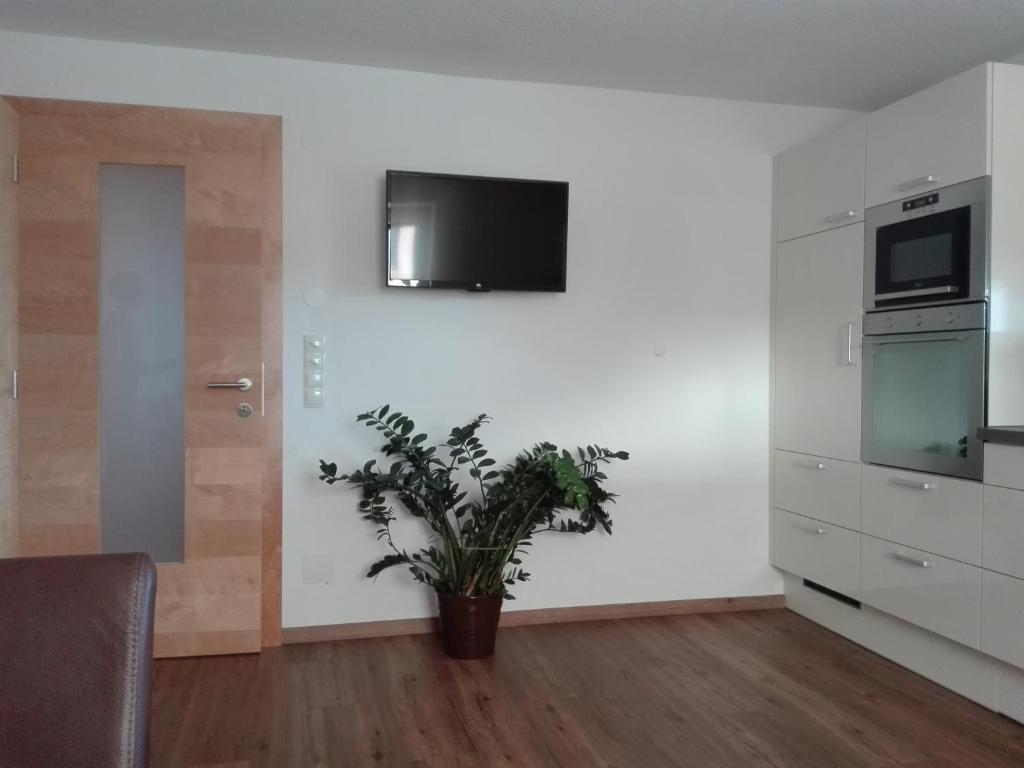 Kuchyň nebo kuchyňský kout v ubytování Ferienwohnung Berghof Pixner