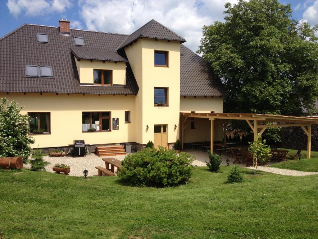 Zahrada ubytování Hostinec u Rudy