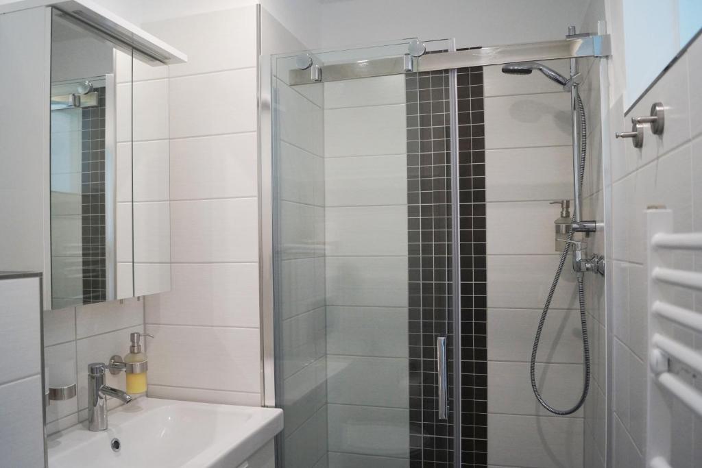 Koupelna v ubytování REGIOHOTEL Pfälzer Hof Wernigerode
