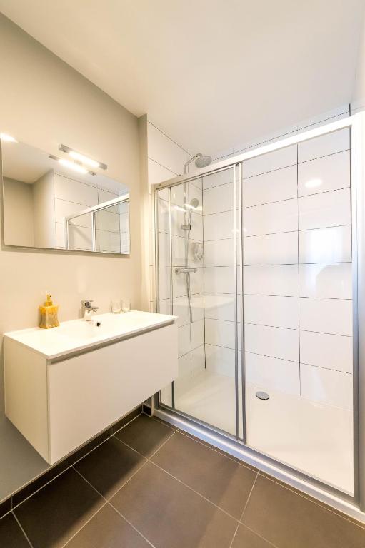 Koupelna v ubytování Hotel Temse