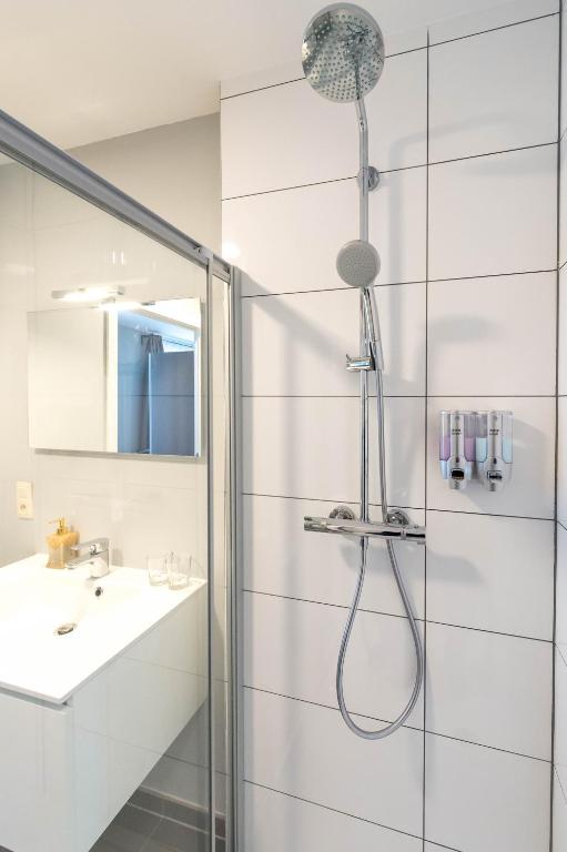 Koupelna v ubytování Hotel Temse