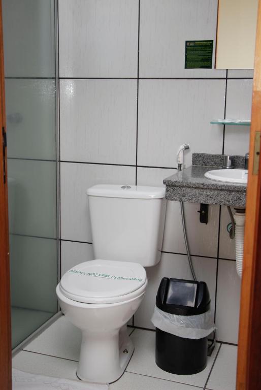 Koupelna v ubytování Hotel Midas